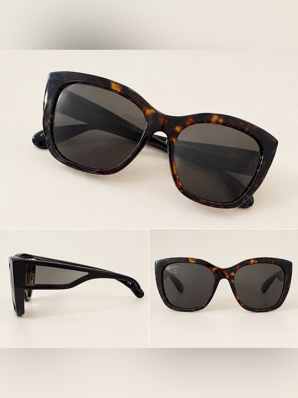 Tortoiseshell Cat-Eye CHANEL Sunglasses - Women
